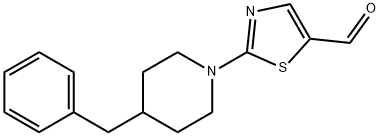 2-(4-BENZYLPIPERIDINO)-1,3-THIAZOLE-5-CARBALDEHYDE Struktur