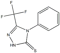 4,5-DIHYDRO-4-PHENYL-3-TRIFLUOROMETHYL-1,2,4-TRIAZOLE-5(1H)-THIONE Struktur