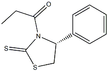 (R)-4-PHENYL-3-PROPIONYL-1,3-THIAZOLIDINE-2-THIONE Struktur