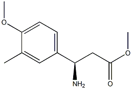 METHYL (3R)-3-AMINO-3-(4-METHOXY-3-METHYLPHENYL)PROPANOATE Struktur