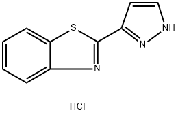 2-(1H-PYRAZOL-3-YL)-1,3-BENZOTHIAZOLE HYDROCHLORIDE Struktur