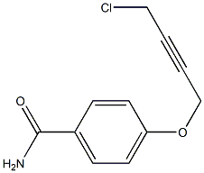 4-(4-CHLORO-BUT-2-YNYLOXY)-BENZAMIDE Struktur