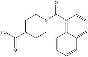 1-(1-NAPHTHOYL)PIPERIDINE-4-CARBOXYLIC ACID Struktur