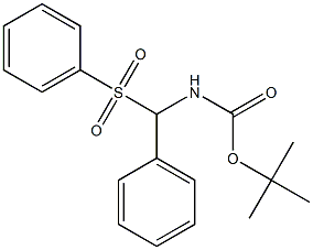 (BENZENESULFONYLPHENYLMETHYL)CARBAMIC ACID TERT-BUTYL ESTER Struktur