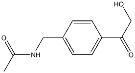 N-(4-GLYCOLOYLBENZYL)ACETAMIDE Struktur