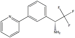 (1R)-2,2,2-TRIFLUORO-1-(3-(2-PYRIDYL)PHENYL)ETHYLAMINE Struktur