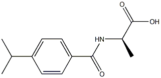 (2R)-2-[(4-ISOPROPYLBENZOYL)AMINO]PROPANOIC ACID Struktur