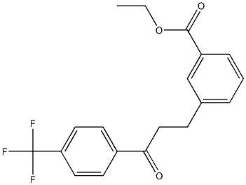 3-(3-CARBOETHOXYPHENYL)-4'-TRIFLUOROMETHYLPROPIOPHENONE Struktur