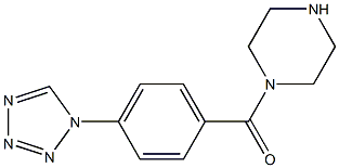 1-[4-(1H-TETRAZOL-1-YL)BENZOYL]PIPERAZINE Struktur