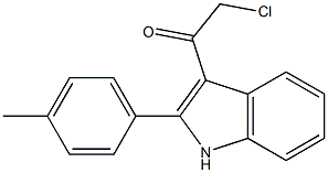 2-CHLORO-1-[2-(4-METHYLPHENYL)-1H-INDOL-3-YL]ETHANONE Struktur