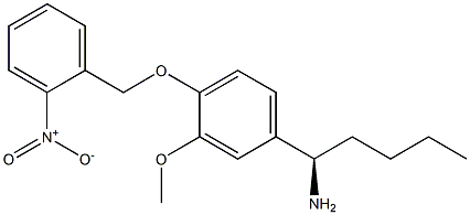 (1R)-1-(3-METHOXY-4-[(2-NITROPHENYL)METHOXY]PHENYL)PENTYLAMINE Struktur