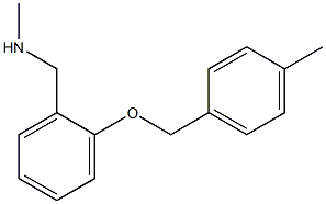 N-METHYL-1-(2-((4-METHYLBENZYL)OXY)PHENYL)METHANAMINE Struktur