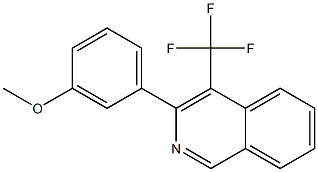 3-(3-METHOXYPHENYL)-4-TRIFLUOROMETHYLISOQUINOLINE Struktur