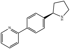 2-[4-((2R)PYRROLIDIN-2-YL)PHENYL]PYRIDINE Struktur