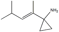 (E)-1-(4-METHYLPENT-2-EN-2-YL)CYCLOPROPANAMINE Struktur