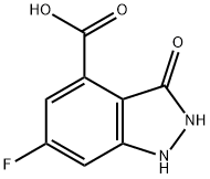 6-FLUORO-3-HYDROXY-4-INDAZOLECARBOXYLIC ACID Struktur