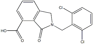 2-(2,6-DICHLORO-BENZYL)-3-OXO-2,3-DIHYDRO-1H-ISOINDOLE-4-CARBOXYLIC ACID Struktur