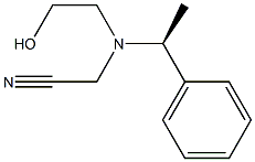 (S)-[(2-HYDROXYETHYL)-(1-PHENYLETHYL)-AMINO]-ACETONITRILE Struktur