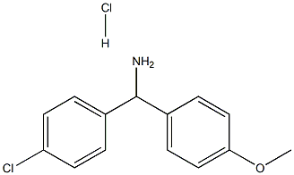 1-(4-CHLOROPHENYL)-1-(4-METHOXYPHENYL)METHYLAMINE HYDROCHLORIDE Struktur