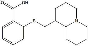 2-[(OCTAHYDRO-2H-QUINOLIZIN-1-YLMETHYL)THIO]BENZOIC ACID Struktur