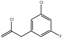 2-CHLORO-3-(3-CHLORO-5-FLUOROPHENYL)-1-PROPENE Struktur