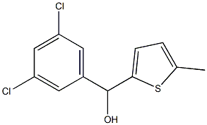 3,5-DICHLOROPHENYL-(5-METHYL-2-THIENYL)METHANOL Struktur