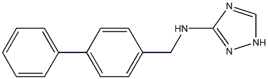 N-(1,1'-BIPHENYL-4-YLMETHYL)-1H-1,2,4-TRIAZOL-3-AMINE Struktur