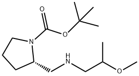 (S)-1-BOC-2-[(2-METHOXY-PROPYLAMINO)-METHYL]-PYRROLIDINE Struktur