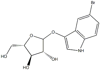 5-BROMO-3-INDOLYL-L-ARABINOFURANOSIDE Struktur