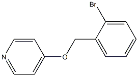 2-BROMOBENZYL-(4-PYRIDYL)ETHER Struktur