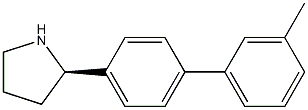 (2R)-2-[4-(3-METHYLPHENYL)PHENYL]PYRROLIDINE Struktur