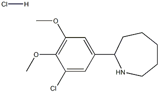 2-(3-CHLORO-4,5-DIMETHOXYPHENYL)AZEPANE HYDROCHLORIDE Struktur