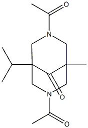 3,7-DIACETYL-1-ISOPROPYL-5-METHYL-3,7-DIAZABICYCLO[3.3.1]NONAN-9-ONE Struktur