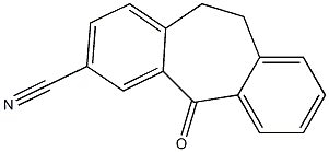 5-OXO-10,11-DIHYDRO-5H-DIBENZO[A,D]CYCLOHEPTENE-3-CARBONITRILE Struktur