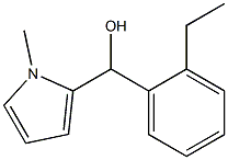 2-ETHYLPHENYL-(1-METHYL-2-PYRROLYL)METHANOL Struktur