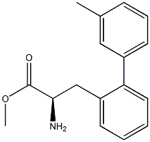 METHYL (2R)-2-AMINO-3-[2-(3-METHYLPHENYL)PHENYL]PROPANOATE Struktur