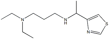 N,N-DIETHYL-N'-(1-THIAZOL-4-YL-ETHYL)-PROPANE-1,3-DIAMINE Struktur