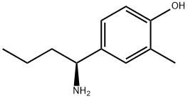 4-((1S)-1-AMINOBUTYL)-2-METHYLPHENOL Struktur