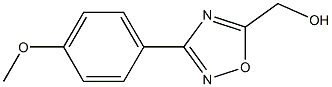 [3-(4-METHOXYPHENYL)-1,2,4-OXADIAZOL-5-YL]METHANOL Struktur