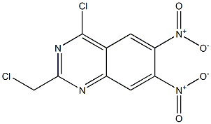 4-CHLORO-2-CHLOROMETHYL-6,7-DINITROQUINAZOLINE Struktur