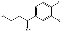 (S)-3-CHLORO-1-(3,4-DICHLORO-PHENYL)-PROPAN-1-OL Struktur