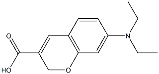 7-(DIETHYLAMINO)-2H-CHROMENE-3-CARBOXYLIC ACID Struktur