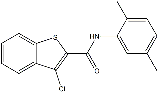 N-(2,5-DIMETHYLPHENYL)(3-CHLOROBENZO[B]THIOPHEN-2-YL)FORMAMIDE Struktur