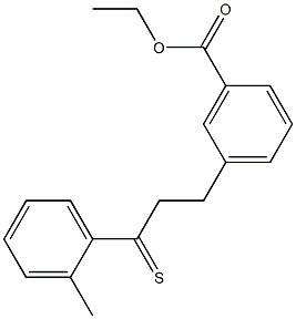 3-(3-CARBOETHOXYPHENYL)-2'-METHYLTHIOPROPIOPHENONE Struktur