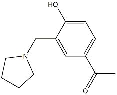 1-[4-HYDROXY-3-(PYRROLIDIN-1-YLMETHYL)PHENYL]ETHANONE Struktur