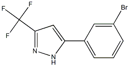 5-(3-BROMOPHENYL)-3-(TRIFLUOROMETHYL)PYRAZOLE Struktur