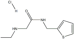 2-(ETHYLAMINO)-N-(THIEN-2-YLMETHYL)ACETAMIDE HYDROCHLORIDE Struktur