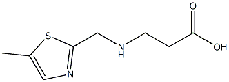 3-[(5-METHYL-THIAZOL-2-YLMETHYL)-AMINO]-PROPIONIC ACID Struktur