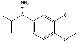 (1S)-1-(3-CHLORO-4-METHOXYPHENYL)-2-METHYLPROPYLAMINE Struktur