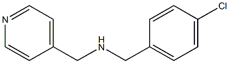 1-(4-CHLOROPHENYL)-N-(PYRIDIN-4-YLMETHYL)METHANAMINE Struktur